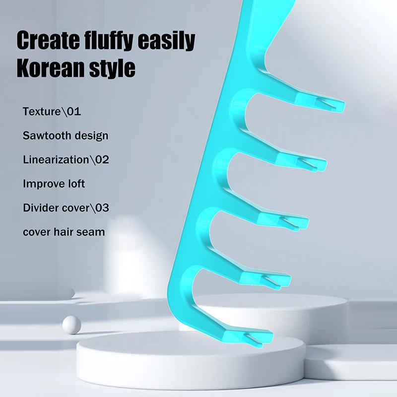 Объемная расческа с широкими зубьями для укладки волос Инструменты для завивки Пушистая текстура Для мужчин Идеально подходит для всех типов волос Инструменты для укладки волос