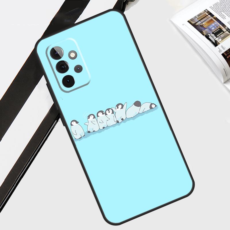 Чехол-пингвин для Samsung Galaxy A55 A35 A15 A56 A36 A26 A16 A06 A54 A34 A14 A12 A22 A32 A52 A13 A53