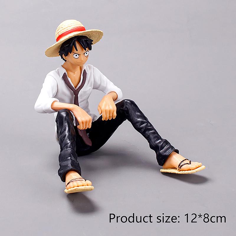 Аниме One Piece Фигурка Луффи из ПВХ Обезьяна Д. Луффи Классическая Модель Игрушки Сабо Эйс Кукла Украшение для Торта Машины Коллекция