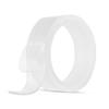 1m/3.3ft Washable Traceless Double-sided Adhesive Tape Removable Reusable Anti-slip Transparent