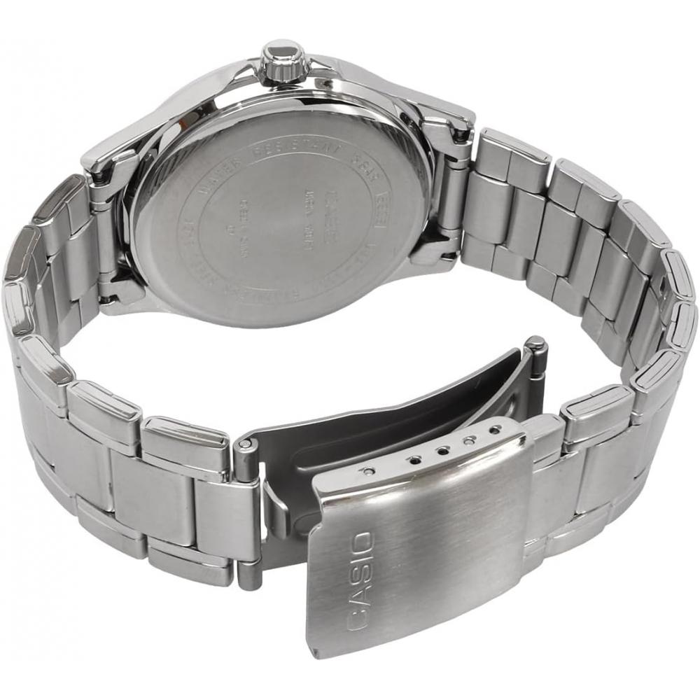 CaSio Men S Analog Quartz Watch Metal Band Blue Mtp 1381d 2av