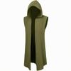 Costume Vest with Hood Medieval Sleeveless Comfortable for Cosplayers
