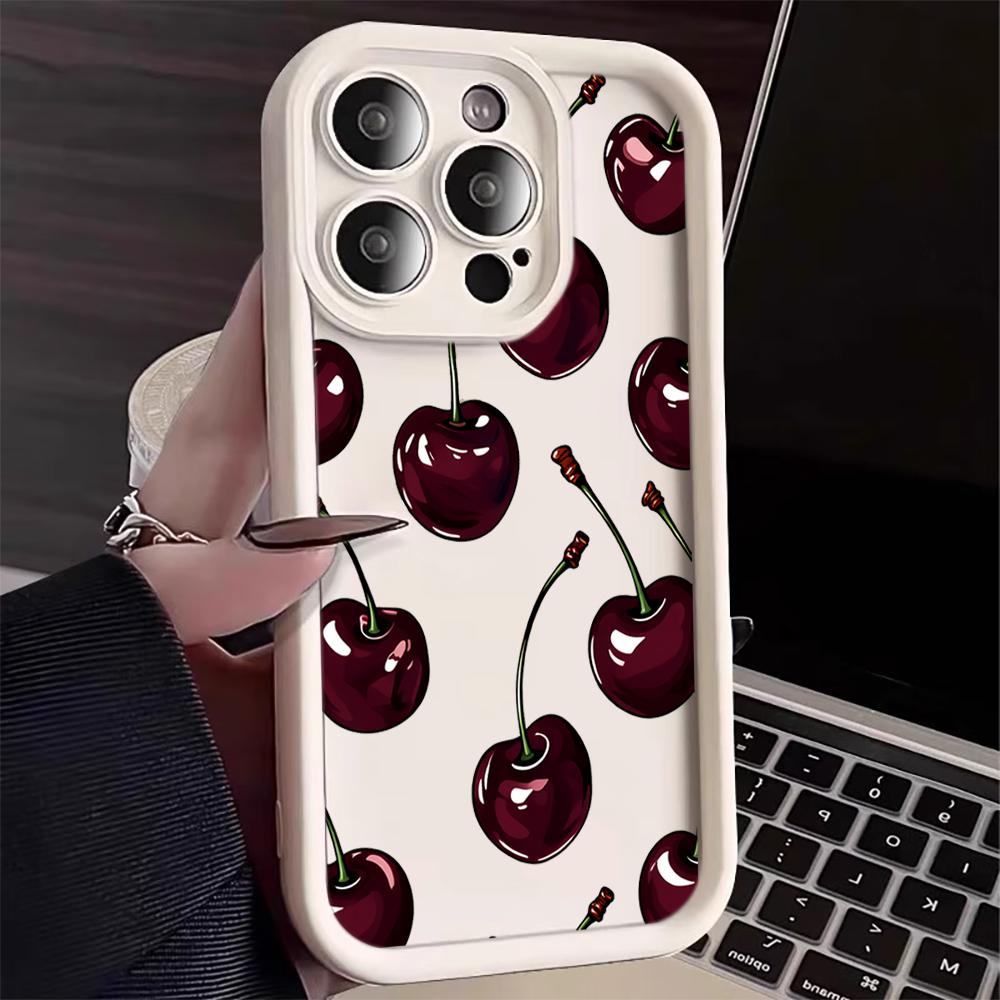 Роскошный темно-вишневый Чехол для iPhone 16 15 14 7 8 Plus XS XR X Чехол для телефона для iPhone 17 16 15 14 13 12 11 Pro Max Ударопрочный Coques