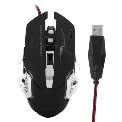 Игровая мышь проводная светодиодная светящаяся 3200 DPI для дома и офиса универсальные компьютерные аксессуары V6
