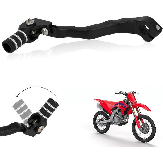 Motorcycle Gear Shifter Shift Folding Lever Tip CNC for CRF250R 2004-2009 CRF250X 2004-2015 CRF450R 2002 Black
