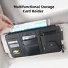 gjfp7 PU Leather Car Sun Visor Ticket Card Storage Bag Accessories For Chevrolet Cruze Sonic Silverado Trax Camaro Captiva Equinox SS