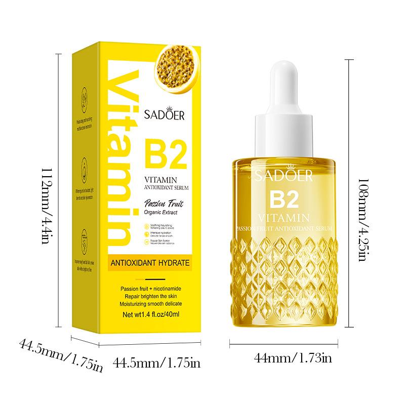 Антиоксидантная питательная сыворотка для лица с маракуйей и витамином B2 для увлажнения