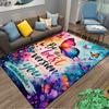 Butterfly Pattern carpet Set With Quote carpet set (1 duvet cover, 2 pillowcases, duvet not included)