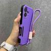 Роскошный гибридный защитный чехол с ремешком для iPhone 16 15 14 13 Pro Max, противоударный бампер