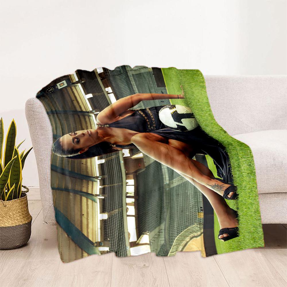 Football Champions Celebration Blanket Ultra-Soft Great for Sofa Office Couch for All Seasons Playful Design Gift for Travel Home Birthdays