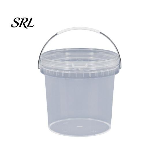 Garden Watering Bucket Round Plastic with Comfortable Grip Handle, Stackable Space Saving Nested Pail Multipurpose Container, Liquid Storage for Home