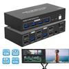 KVM-переключатель 2x2 с 2 портами HDMI, двойной монитор 4K 60 Гц для 2 портов, расширенный дисплей, USB 3.0, 2-в-2, ПК, мышь, клавиатура