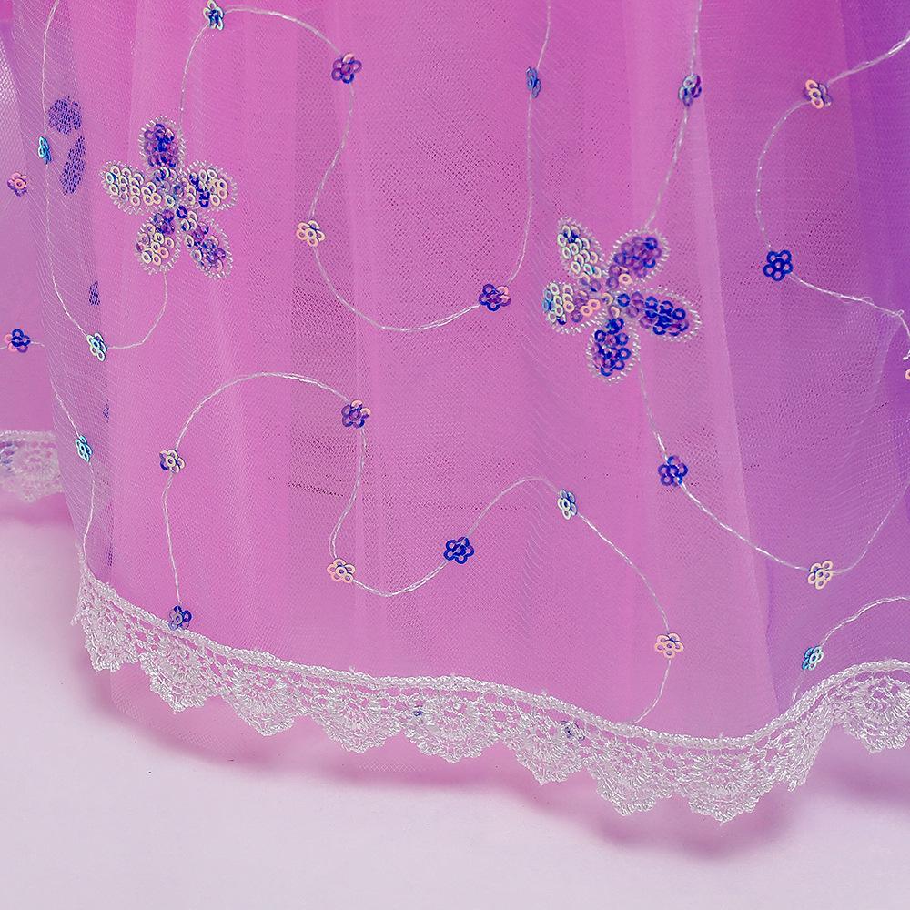 Платье Рапунцель, костюм принцессы для маленьких девочек, праздничное платье для косплея, подарок на день рождения, детский костюм на Хэллоуин, От 2 до 10 лет