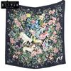 [Excellent Condition/Domestically Authorized] 22AW XKDOO090I603C581TU D-Constellation Silk Square Scarf Black/MulticolorUsed