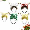 2027 Decorative Headwear Eye Catching Adult Kids Headband Christmas Party Headband Festive Decorative Headband For Christmas