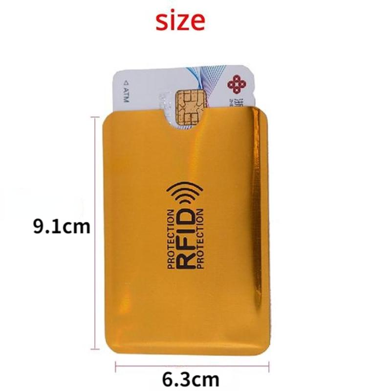 5/10Pcs Anti Rfid Wallet Blocking Reader Lock Bank Card Holder Id Bank Card Case Protection Metal Credit NFC Holder Aluminium