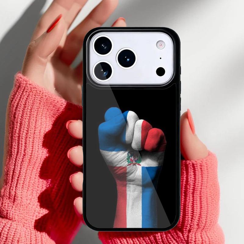 Dominican Republic Flag Phone Case for iPhone 17 16 15 14 13 Pro Max Back Cover for 12 11 Pro Coque