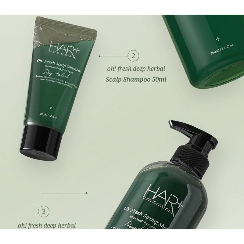 HAIR+ Ой! Свежий глубокий травяной шампунь для кожи головы