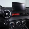 For Mazda MX-5 2016-2024 Red Real Carbon Fiber Emergency Light Switch Panel Trim