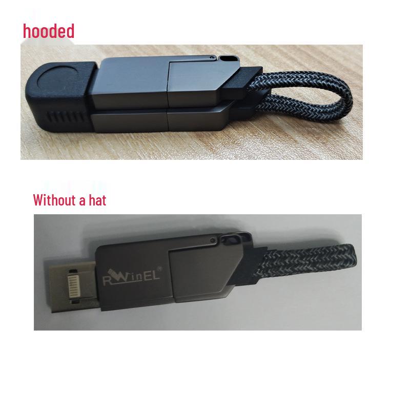 2024 Сплав цинка Магнитный Кабель 4-в-1 Type-C PD60W Power Bank