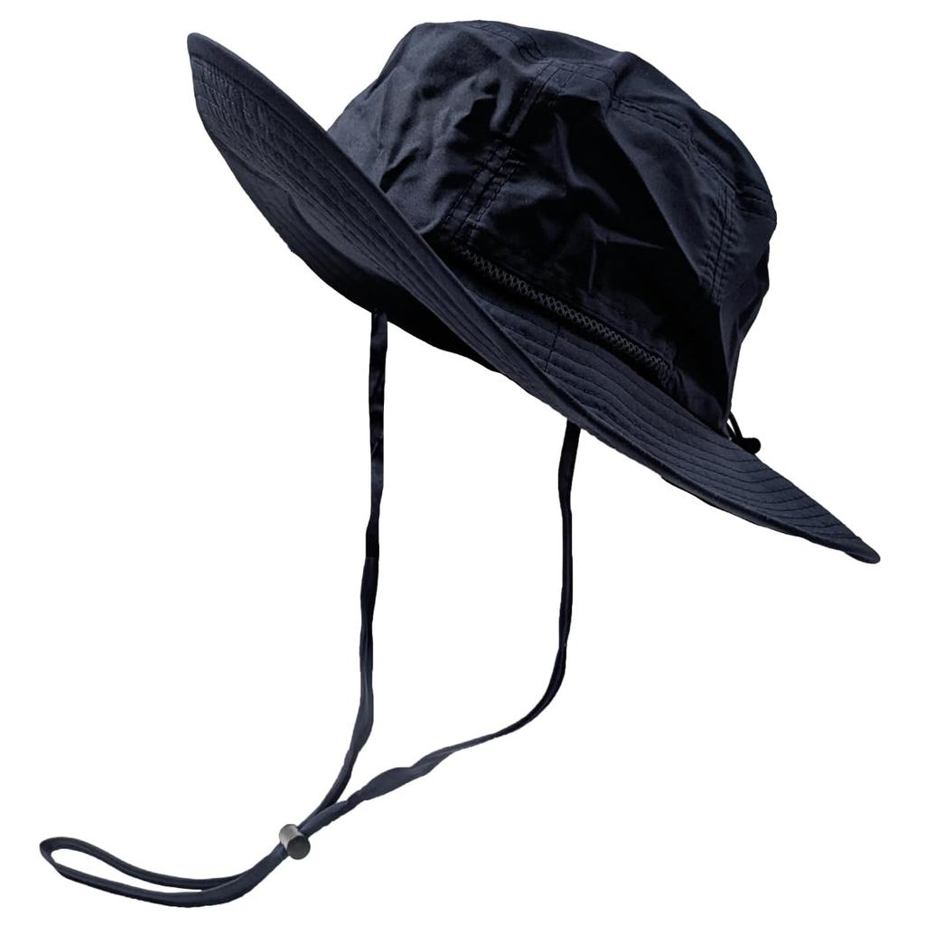 Базовая шляпа Enchi Teflon Safari Hat Водоотталкивающая ручная стирка Защита от ультрафиолета 99,9% UPF50+ Hat Safari Hat Один размер подходит всем Темно-синий (Назад Военно-морской флот)
