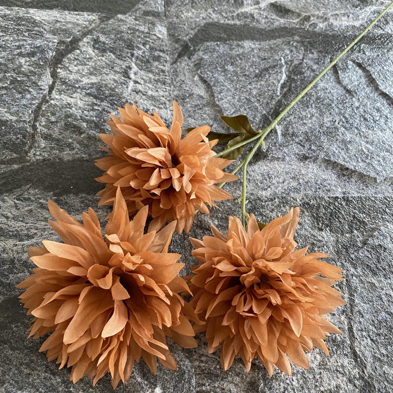 Свадебный шелковый шар-хризантема для домашнего декора и фотосессий, подарочные аксессуары