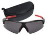 Polarized Sunglasses with PC Men's Case, Smoke, Plastic, CSP-S008-1-EH-72