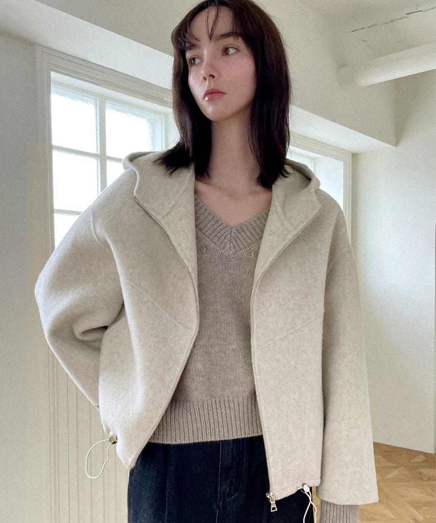 SLOWLOLLI Urban Hooded Handmade Coat_2 Colors