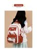High-Capacity Colorblock Backpack for Girls - Lightweight, Spine-Support, Ideal for Middle & High School Students