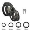 PET Honeycomb Lock Ring Chastity Cage for Male Pet Cock Cage Adult Toys Lockable Ring