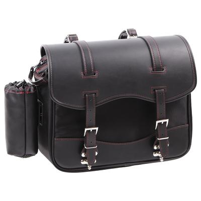Сумка-седло из нейлона DEGNER NYLON SADDLEBAG NB-1 (Черный Красный)