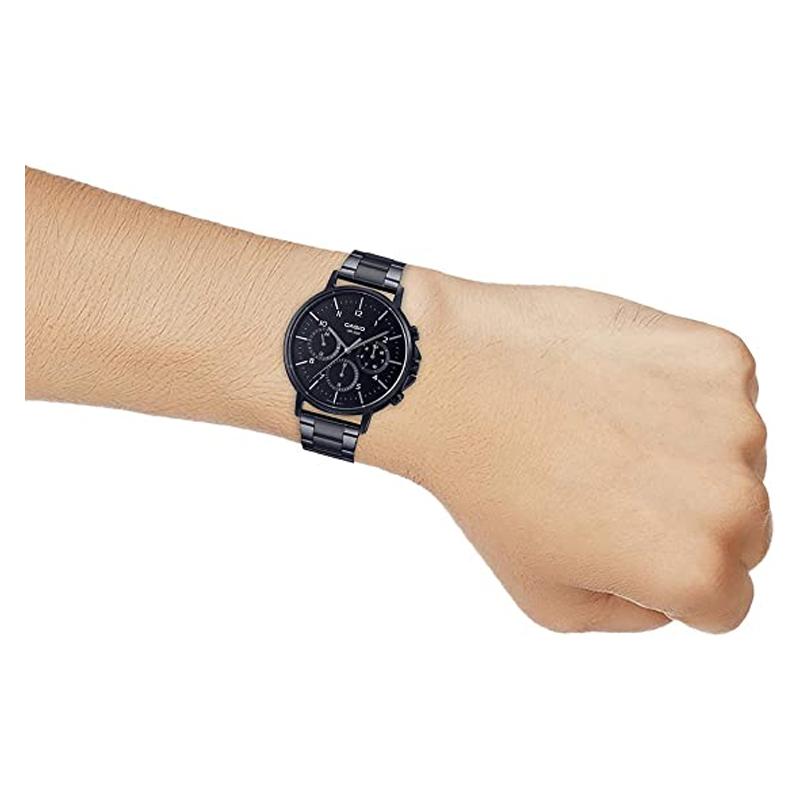 Casio Серия STANDARD повседневные ретро 50 метров водонепроницаемость кварцевый механизм стальной ремешок японские и корейские часы мужские часы MTP-E321B-1AV