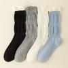 Ladies Fall Versatile Lace Bubble Mouth Preppy High Tube Stack Socks