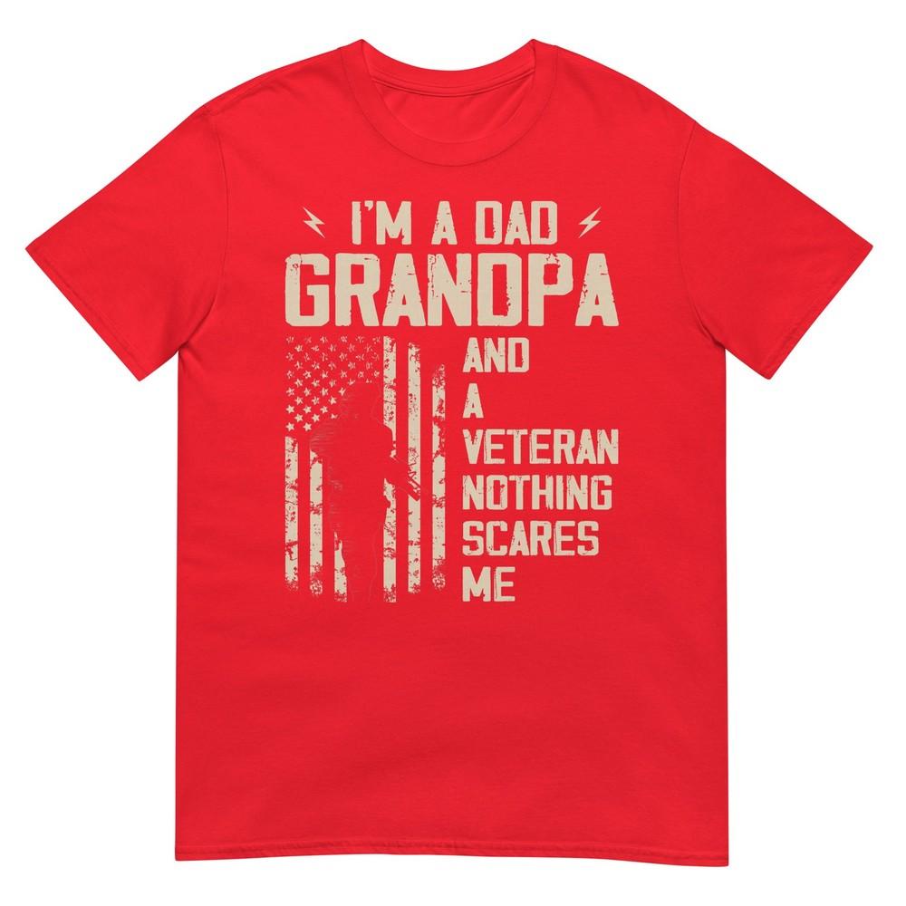 Im A Dad Grandpa And Veteran Fathers Day Papa Grandpa TShirt