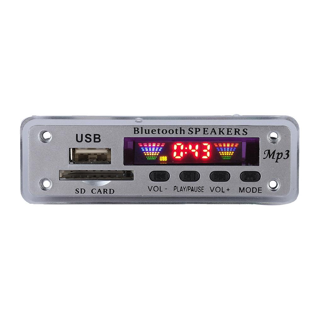 SDM01Bt U-DX Bluetooth 5.0 4-цветный экран MP3 FM APE FLAC декодирующая плата модуль (черный)