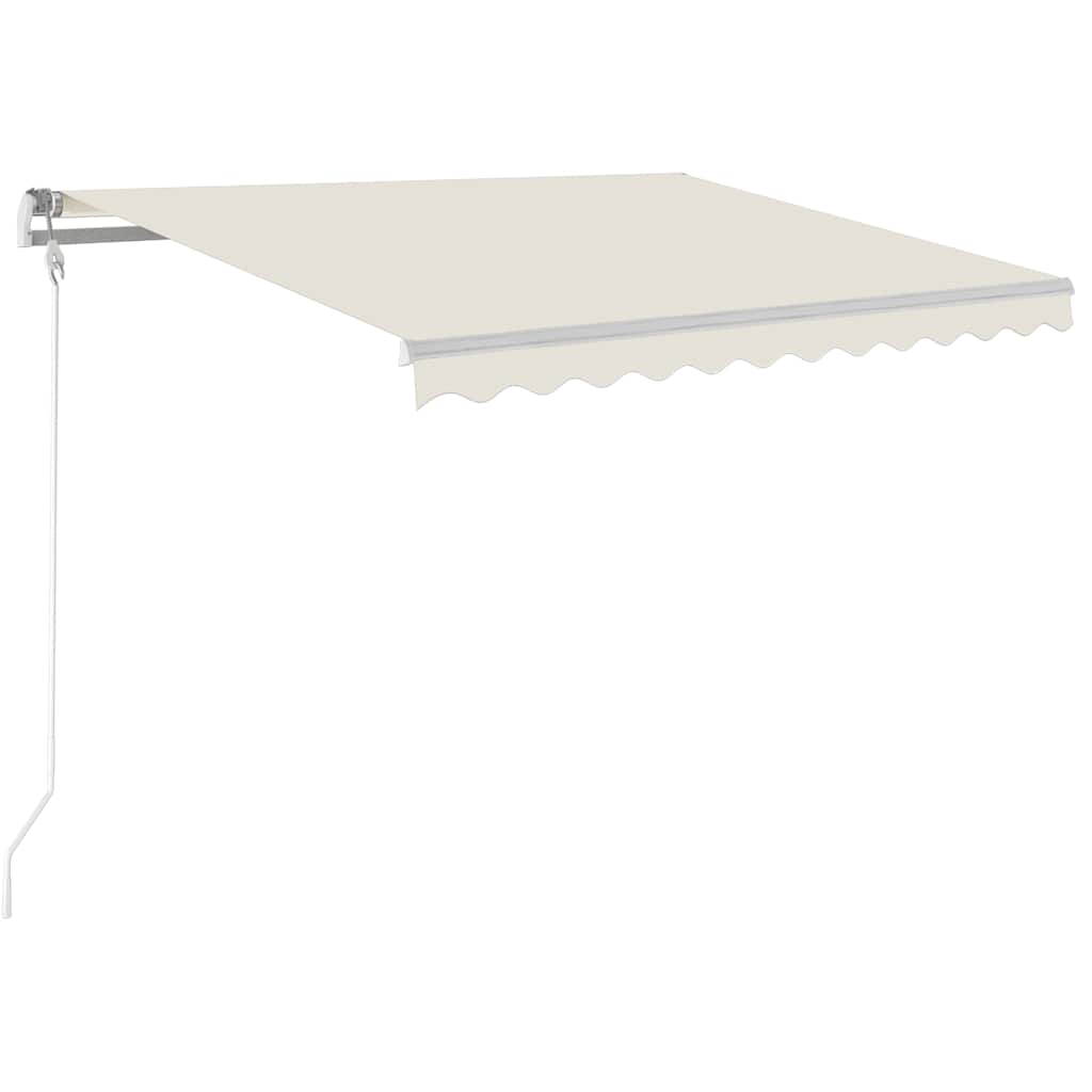 Automatic Awning with LED & Wind Sensor 350x250 cm Cream