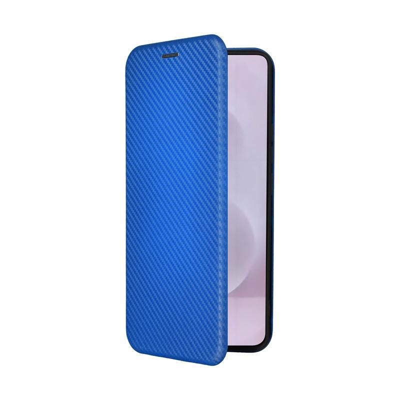 Для Samsung Galaxy S25 Edge Flip Card Slot Carbon Fibre Magnetic Skin Leather Cover для Galaxy S25 Edge Противоударный чехол для телефона