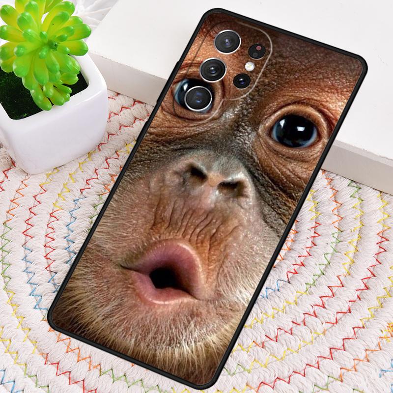 МИЛЫЙ ОРАНГУТАН обезьянка МАЛЫШ 1 Чехол для телефона для Samsung Galaxy note 10 pro S26 Ultra S23 S24 FE S25 S21 S22 PLUS противоударный Чехол