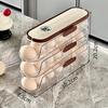 Auto-Rolling Egg Storage Box for Refrigerator Door