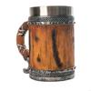 Ручная деревянная пивная кружка с вкладышами из нержавеющей стали Rustic Barrels Кружки для мужчин Пивная кружка Уникальный подарок на пивную тему B03E