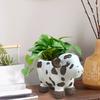 Outdoor Courtyard Plateau Cow Flower Pot Resin Craft Ornaments Home Decoration Balcony Ornaments