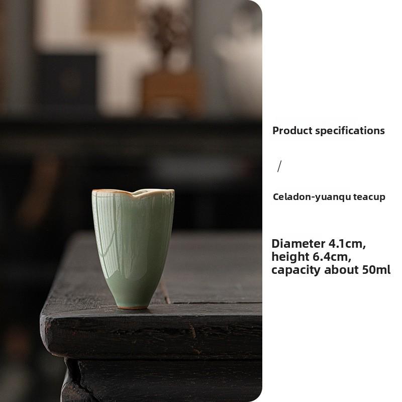 Ретро селадоновая чайная чашка Набор для чая Кунг-фу креативная полностью ручной работы домашняя маленькая чашка для дегустации чая чашка мастера для питья чая чашка для дегустации чая