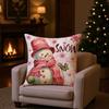 Christmas Tree Christmas Pillow Cover Soft Santa Pillow Cover Throw Cushion Case  Home Decor