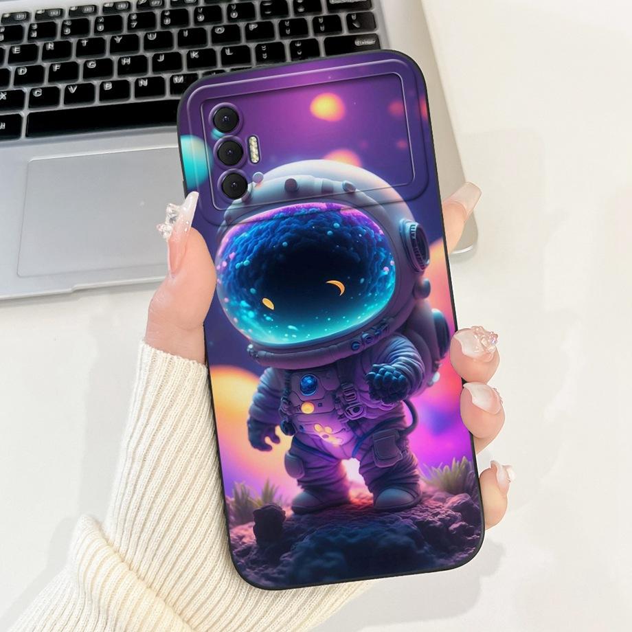 Для Tecno Spark 8P Чехол Мягкий Силиконовый Задний Чехол Панда Мраморный Дракон Кот Астронавт Чехол для Телефона Для Spark8P KG7H KG7 KG7n Capas