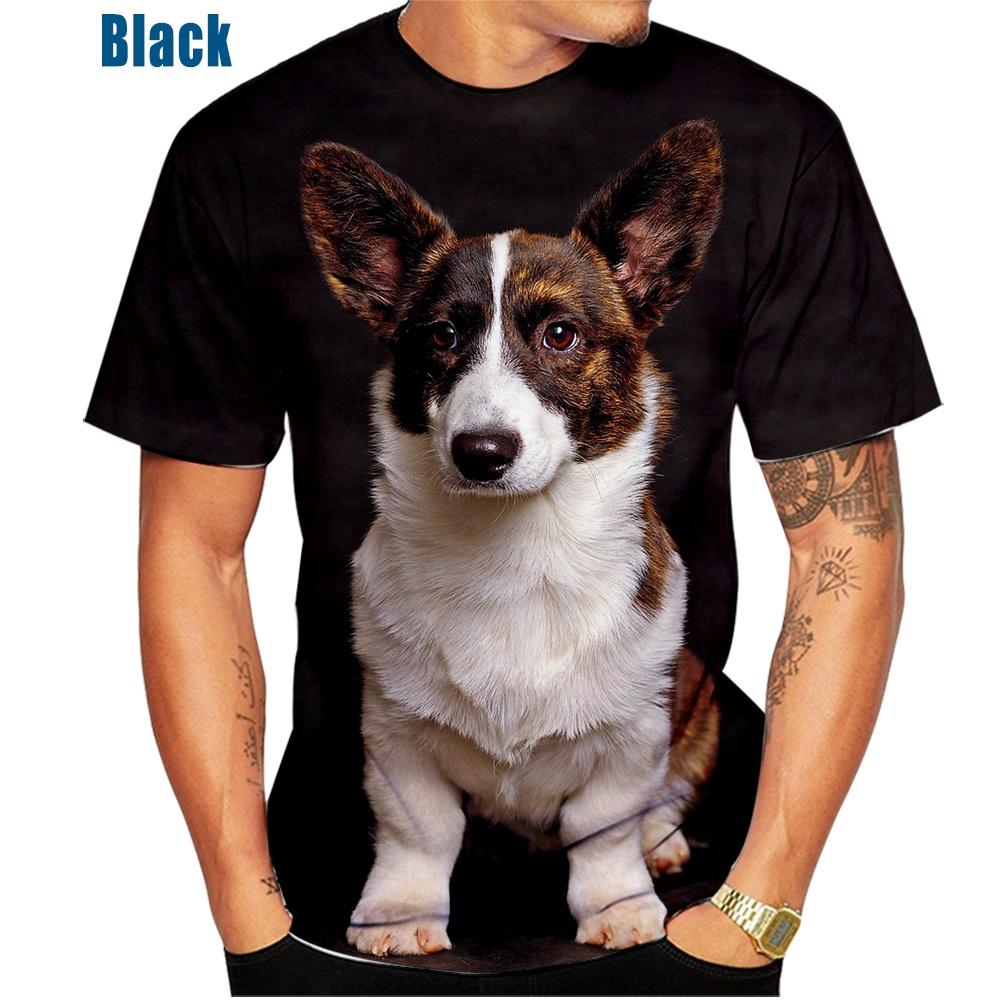 Милая футболка с принтом в виде вельш-корги 3D Pembroke Puppy Baby Puppy, повседневная модная футболка для мужчин и женщин, детей