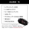 [JMW TOKYO] Men's Square Watch Black & Red, Chronograph, Quartz, Leather Band, Limited Edition (300 pcs)