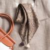 Double-sided Velvet Square Scarf Vintage Ethnic Style Warm Shawl Women 68x68cm
