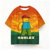 Roblox Летняя игровая тема для детей Футболка Одежда для мальчиков Девочки Аниме