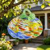 Pumpkin Ornament Mini Hand Blown Glass Ornament, Collectible Thanksgiving Halloween High-quality Faux Crystal Hanging Decoration for Fall, Harvest