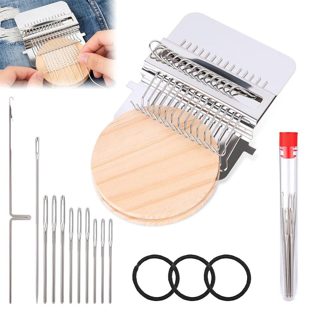 12/14 Крючковый Мини Ткацкий Станок Металлический Инструмент Штопальная Машина Маленькая Ткацкая Машина Бытовая